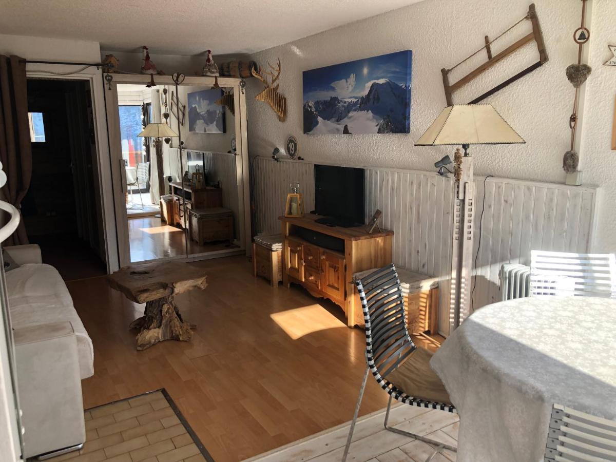 Grand Studio La Foux D Allos Avec Vue Et Terrasse Exteriör bild